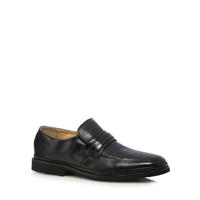 Henley Comfort Black leather 'Ambrose' loafer shoes